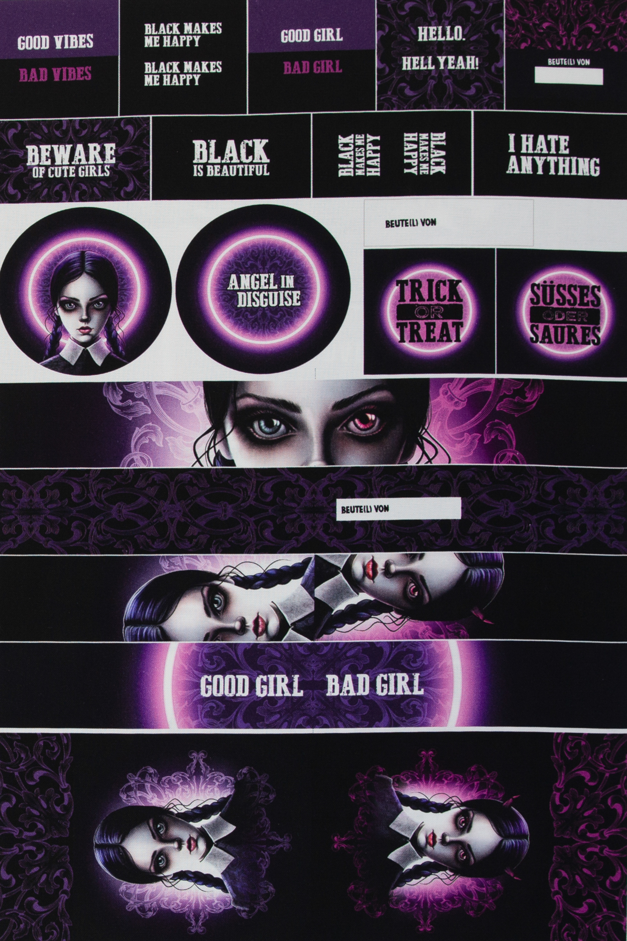 Taschenpanel - Good Girl, Bad Girl - Halloween Bag by Thorsten Berger